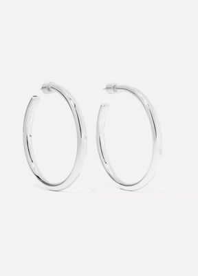 Jennifer Fisher - Baby Lilly Silver-plated Hoop Earrings - one size