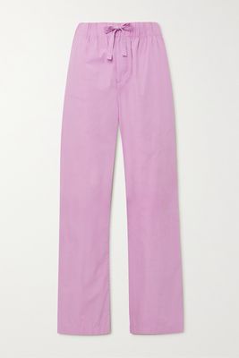 Tekla - Organic Cotton-poplin Pajama Pants - Pink