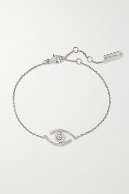 Messika - Lucky Eye 18-karat White Gold Diamond Bracelet - one size
