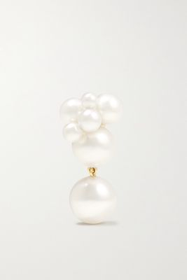Sophie Bille Brahe - Bisou Perle 14-karat Gold Pearl Single Earring - one size