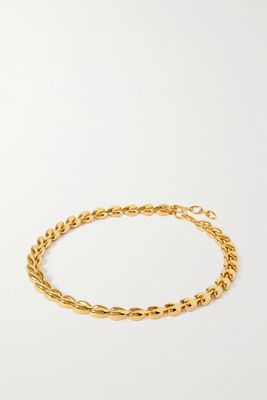 By Pariah - The Fishbone Bold Recycled Gold Vermeil Necklace - one size