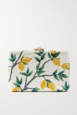 Judith Leiber Couture - Lemon Tree Crystal-embellished Gold-tone Clutch - one size