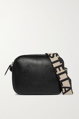 Stella McCartney - Perforated Faux Leather Camera Bag - Black