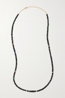 Jacquie Aiche - 14-karat Gold, Diamond And Opal Necklace - one size