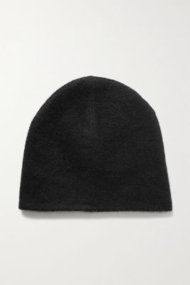 The Row - Dagen Brushed Cashmere And Silk-blend Beanie - Black