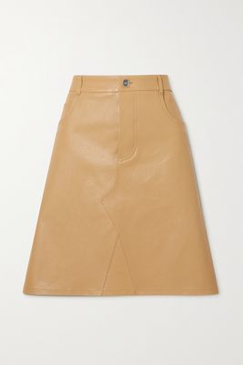 Bottega Veneta - Leather Skirt - Neutrals