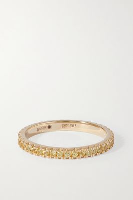 Roxanne First - 14-karat Gold Sapphire Ring - Yellow