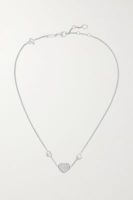 Chopard - Happy Hearts 18-karat White Gold Diamond Necklace - one size