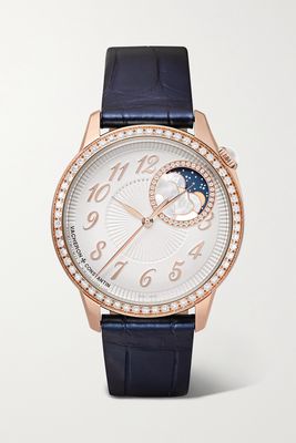 Vacheron Constantin - Egérie Automatic Moon-phase 37mm 18-karat Pink Gold And Diamond Watch - Rose gold