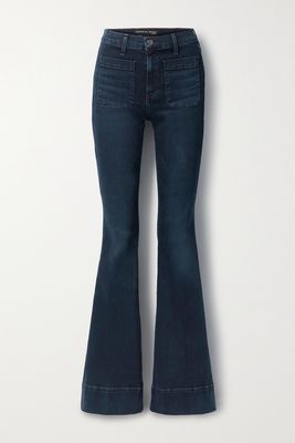Veronica Beard - Sheridan High-rise Flared Jeans - Blue