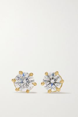 Jade Trau - Penelope 18-karat Gold Diamond Earrings - one size
