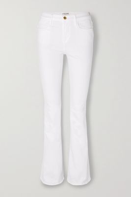 FRAME - Le High Flare Jeans - White