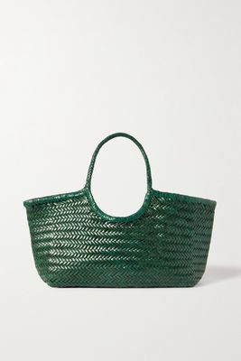 Dragon Diffusion - Nantucket Large Woven Leather Tote - Green