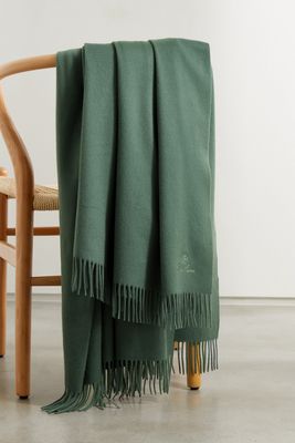 Loro Piana - Fringed Cashmere Blanket - Green