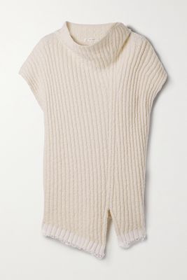 The Row - Damiano Ribbed Cotton-blend Bouclé Sweater - Ivory
