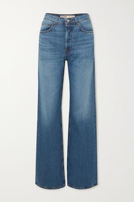 GRLFRND - Brooklyn High-rise Straight-leg Jeans - Blue