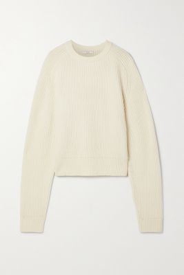 Co - Ribbed Wool And Cashmere-blend Sweater - Ivory