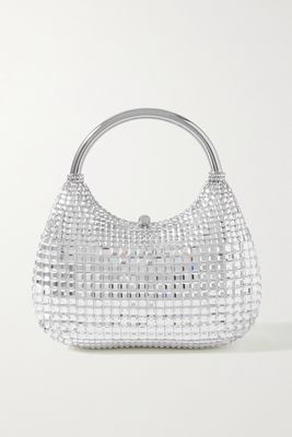 Judith Leiber Couture - Disco Crystal-embellished Silver-tone Tote - one size