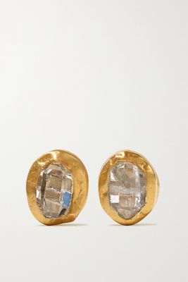 Pippa Small - 18-karat Gold Herkimer Diamond Earrings - one size