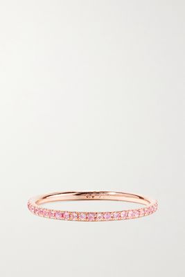 Ileana Makri - Thread 18-karat Rose Gold Sapphire Ring - 5 1/2
