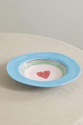 Laetitia Rouget - Toi Et Moi 26cm Ceramic Dinner Plate - Blue