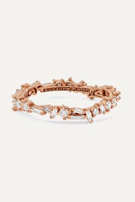 Suzanne Kalan - 18-karat Rose Gold Diamond Ring - 6