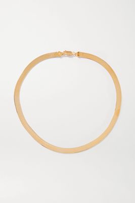 Loren Stewart - Herringbone Xl Gold Vermeil Necklace - one size