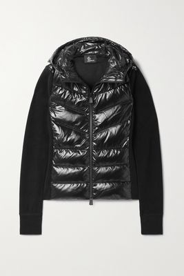 Moncler Grenoble - Fleece-trimmed Quilted Shell Down Jacket - Black
