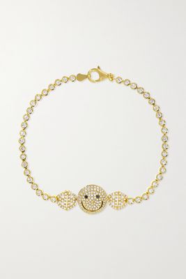 Lorraine Schwartz - 2b Happy Medium 18-karat Gold Diamond Bracelet - one size
