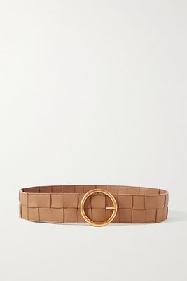 Bottega Veneta - Intrecciato Leather Belt - Brown
