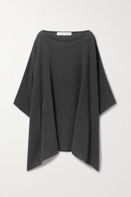 The Row - Elize Oversized Cashmere-blend Cape - Gray