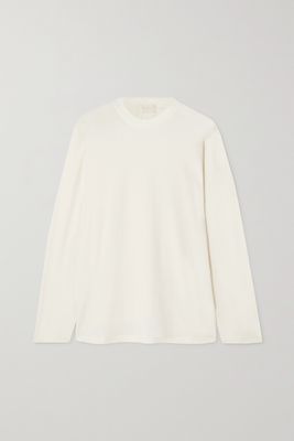 Skims - Boyfriend Stretch-modal And Cotton-blend Jersey T-shirt - Marble