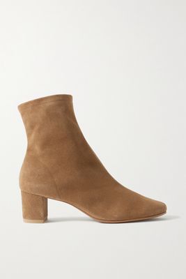 BY FAR - Sofia Suede Ankle Boots - Brown