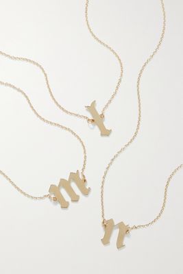 The M Jewelers - Single Letter 10-karat Gold Choker - C
