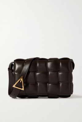 Bottega Veneta - Cassette Padded Intrecciato Leather Shoulder Bag - Brown
