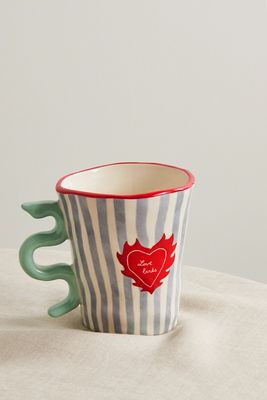 Laetitia Rouget - Love Birds Large 15cm Ceramic Mug - Cream