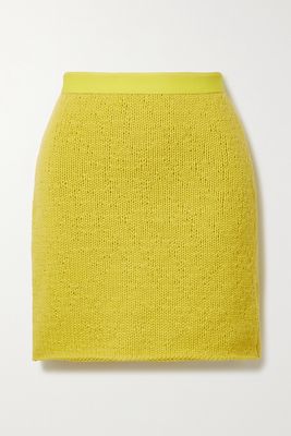Bottega Veneta - Wool And Cashmere-blend Mini Skirt - Yellow