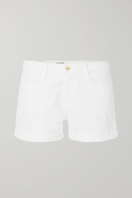 FRAME - Le Cutoff Denim Shorts - White