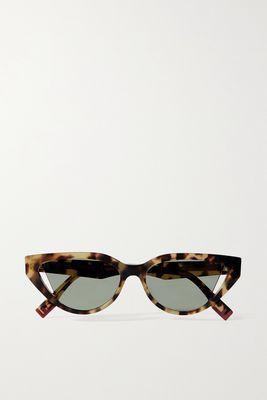 Fendi - Cat-eye Tortoiseshell Acetate Sunglasses - one size