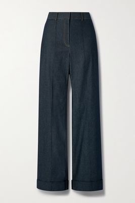 Adam Lippes - High-rise Wide-leg Jeans - Blue