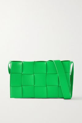 Bottega Veneta - Cassette Intrecciato Leather Shoulder Bag - Green
