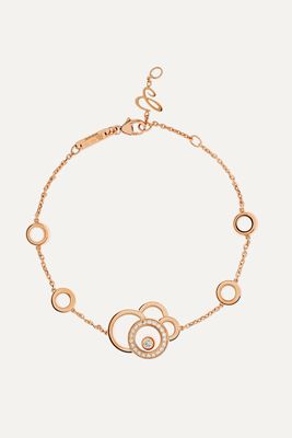 Chopard - Happy Dreams 18-karat Rose Gold Diamond Bracelet - one size