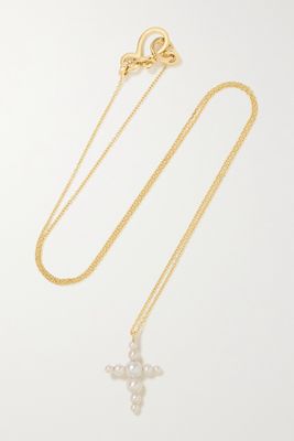Sophie Bille Brahe - Petite Fellini 14-karat Gold Pearl Necklace - one size