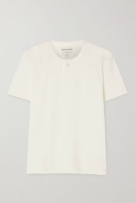 Bottega Veneta - Cotton-blend Terry T-shirt - Cream