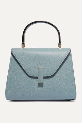 Valextra - Iside Mini Textured-leather Tote - Blue