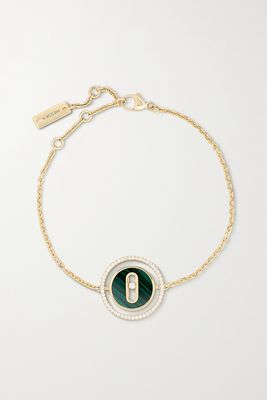 Messika - Lucky Move 18-karat Gold, Malachite And Diamond Bracelet - one size
