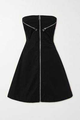 Bottega Veneta - Strapless Shell Mini Dress - Black
