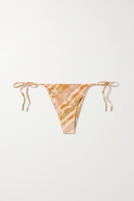 Cult Gaia - Estella Tie-dyed Recycled Bikini Briefs - Yellow