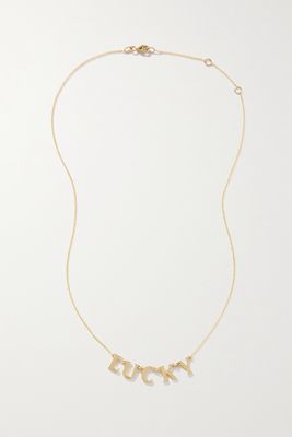 Roxanne First - Lucky 14-karat Gold Necklace - one size