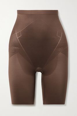 Spanx - Thinstincts 2.0 High-rise Shorts - Brown